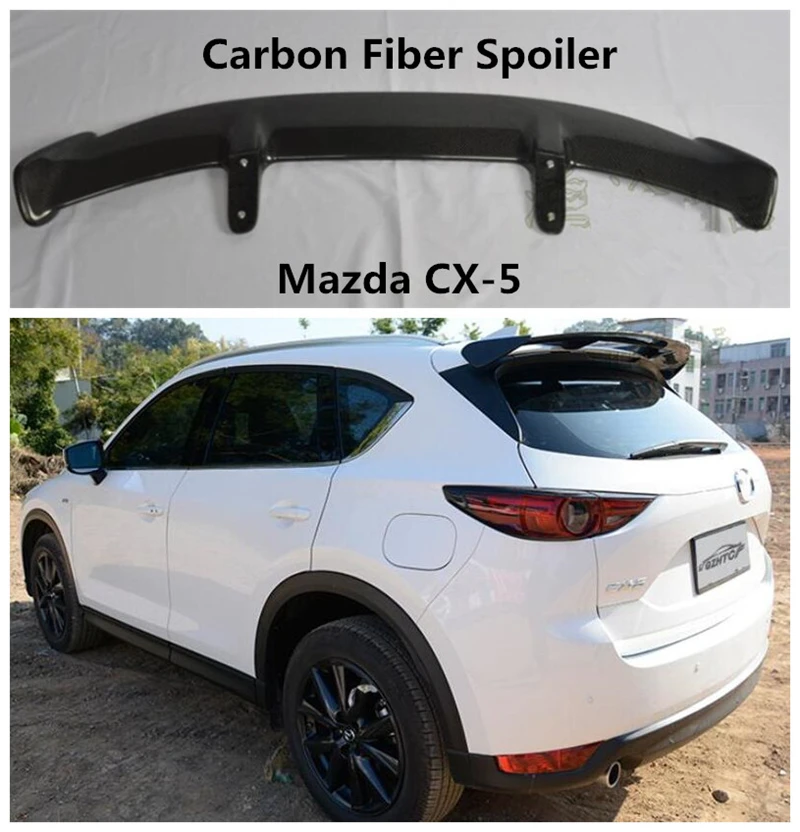 

Carbon Fiber Spoiler For Mazda CX 5 CX5 2016 2017 2018 2019 High Quality Spoilers Auto Accessories By EMS