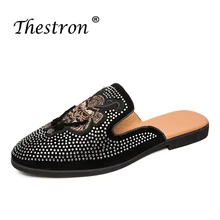 2019 Popular Casual Slip On Men Shoes Summer Half Drag Loafers Shoes Man Luxury Brand Casual Sneakers For Male Half slippers