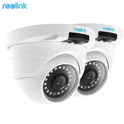 Reolink POE ip Камера HD 4MP Уличная Внутренняя купольная 1440П Домашнее Видеонаблюдение IR Видеокамера RLC-420-2 (2 штуки.)