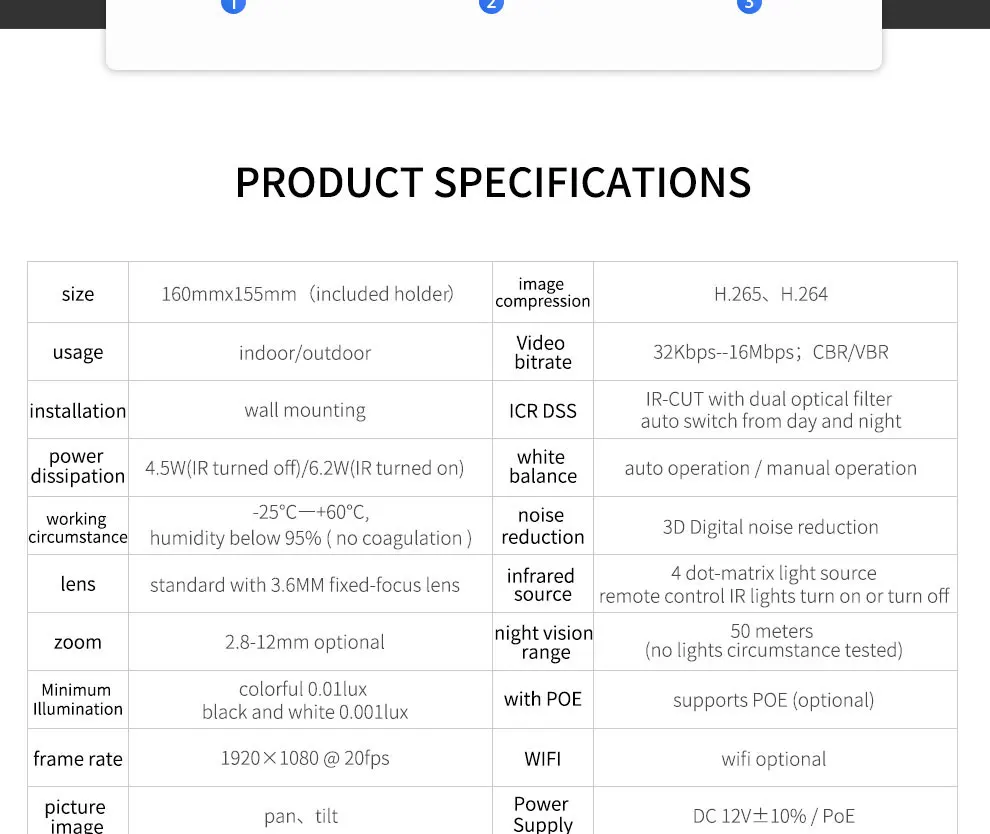 На открытом воздухе 1080 P 50 м Ночное видение IP Камера 5x зум IR CCTV сетевой монитор записи IP66 безопасности Камера камера onvif CCTV