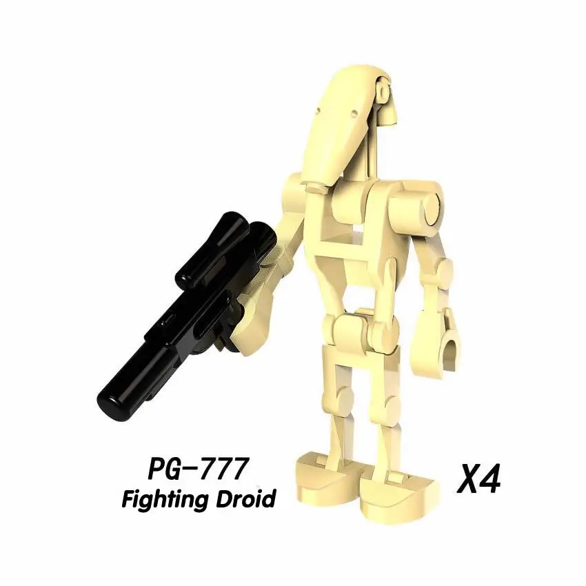 

4Pcs Star Series Space Wars Rogue One Combat Robot Doath Trooper K-2SO Bricks Model Building Blocks Children Gift Toys PG8099