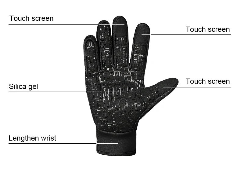 INBIKE, новинка, уличные спортивные перчатки, зимние, теплые, полный палец, перчатки для велоспорта, MTB, велосипед, перчатки для велосипеда, мужские перчатки для сенсорного экрана