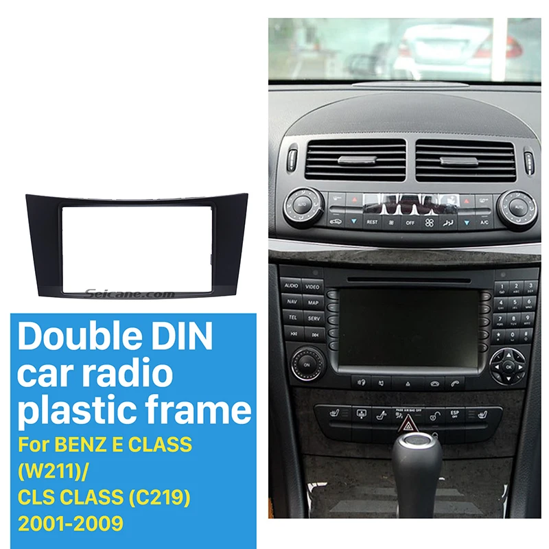 Seicane 2Din Car Radio Fascia for 2001 