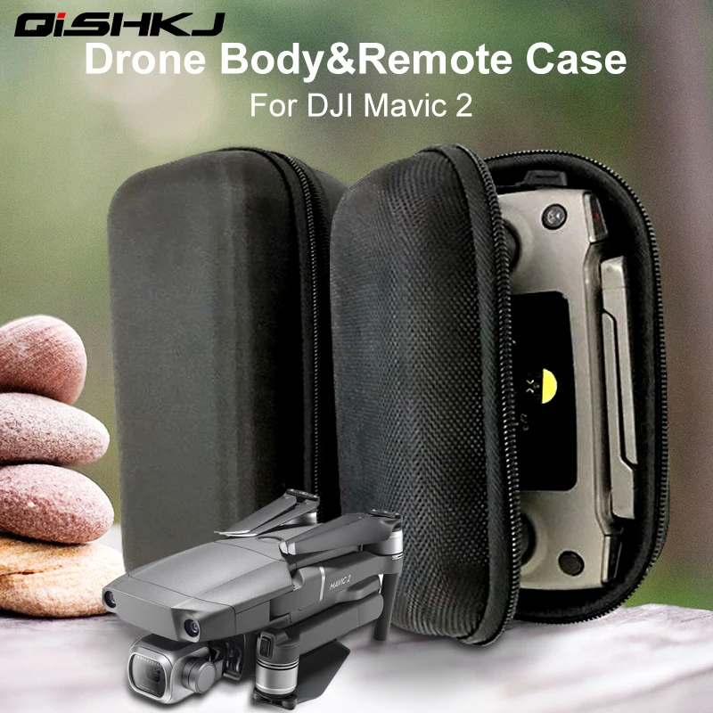 

2 in 1 Durable Portable Hardshell Transmitter Controller Storage Box Drone Body Bag Carring Case For DJI Mavic 2 Pro/Zoom drone