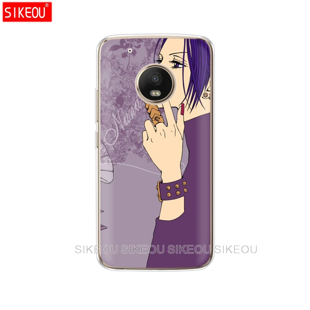 Силиконовый чехол для телефона Motorola Moto G6 G5 G5S Z2 Z3 PLAY PLUS X4 E4 E5 C anime nana cool girl|Бамперы| |