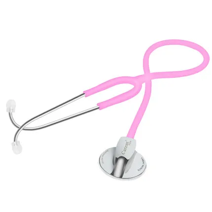 Высокое качество CRT858/888 медицинский профессионал односторонняя Одиночная трубка Серебряный задний стетоскоп - Цвет: pink