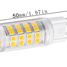 100 шт. светодиодный лампы G9 4 W 52 бусины AC 85-265 в bombillas прожектор SMD 2835 свет заменить галогенная лампа для люстры