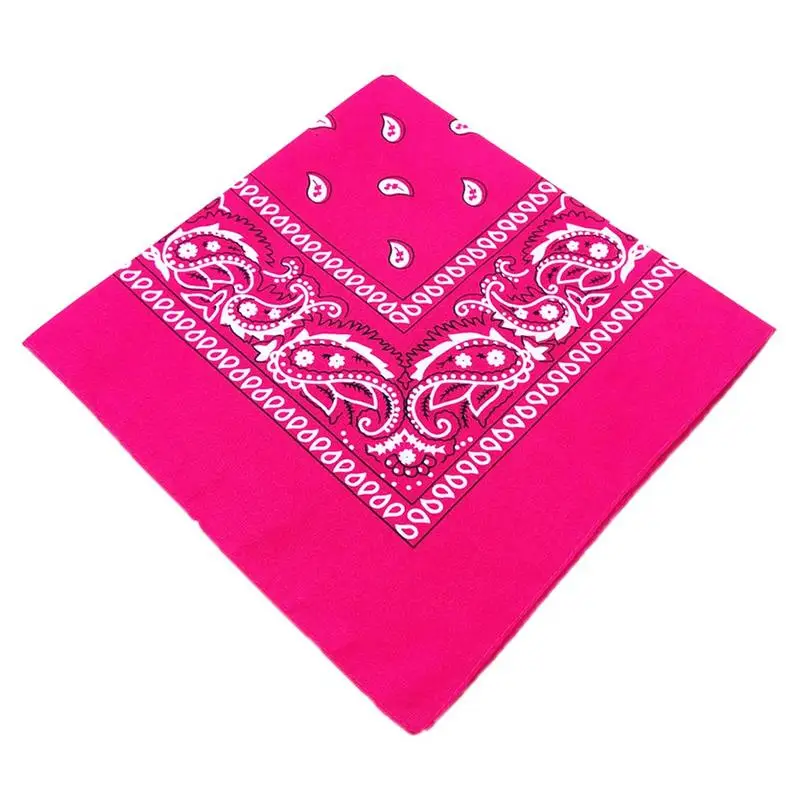 Hot Pink Велосипедные лезвия бандана шарф маска фольга хлопковая бандана двухсторонняя Повязка На Голову Бандана Шарф браслет для женщин - Цвет: Hot Pink
