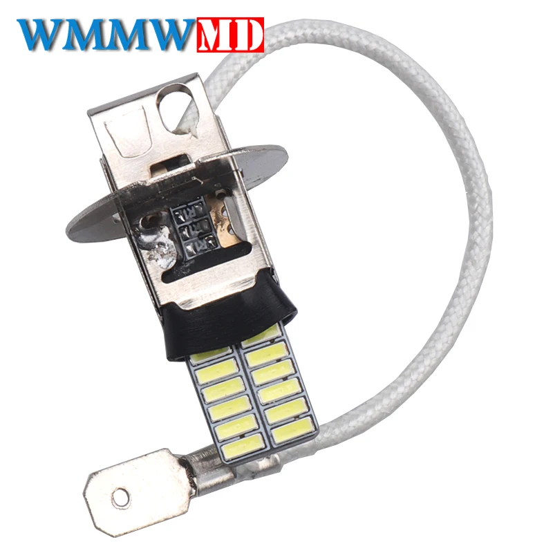 1pcs H3 LED light Replacement Bulbs For Car Fog Light Driving Lamps