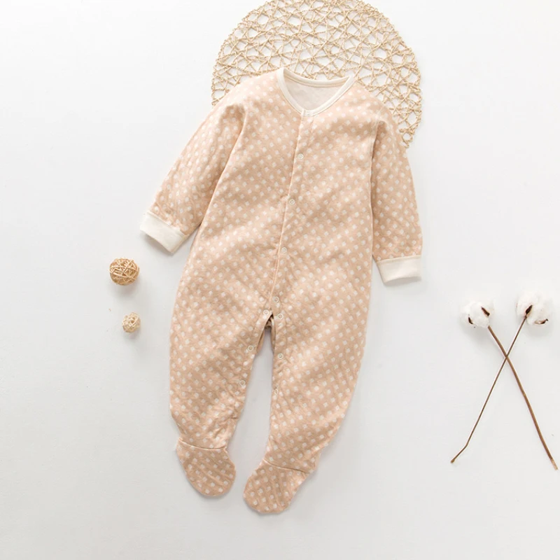 2018 new arrival Newborn Baby Boy Clothes Organic Cotton Footies