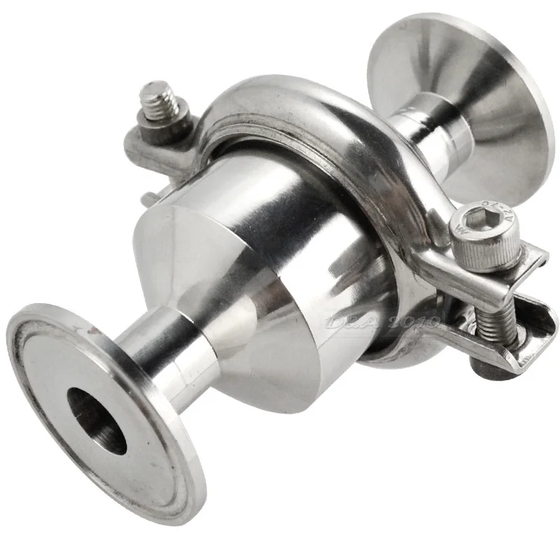 

3/4" 19MM Flow Pipe OD Sanitary Check Valve Tri Clamp Type Stainless Steel SS SUS 316 150 PSI Operating Pressure