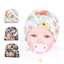 Print Knitting Newborn Girl Boy Toddler Hats Cotton Cap casquette tocas e gorros gorros mujer invierno New