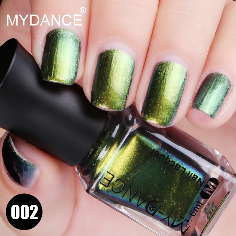 

MYDANCE 1Pcs Colorful Phantom Chameleon Shimmer Nail Polish 6ml Multi Chrome Nail Polish Manicure Soak Off Nail Art Varnish