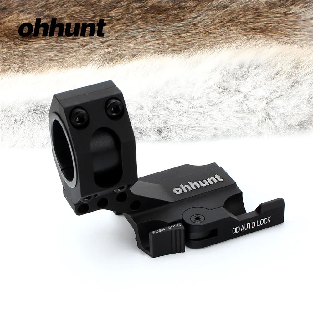 

ohhunt Tactical QD Scope Mount Ring 1 inch 30mm Universal Extended Cantilever Mounts with Quick Detach Auto Lock Lever System