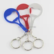 600 шт./лот Теннисная ракетка брелок-открывашка-металлический брелок, рекламный подарок