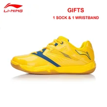 Li-Нин мужчин и женщин бадминтон обувь дышащая Анти-скользкий кроссовки профессиональные накладки AYTL025/AYTL034 спортивная обувь