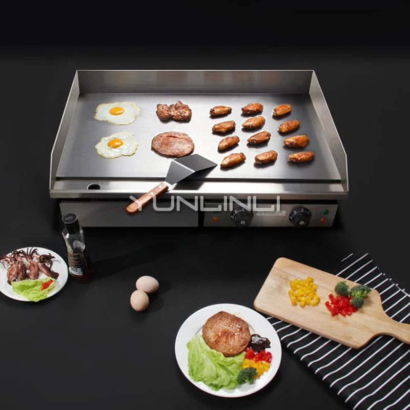 Commercial Electric Griddle Large Capacity Frying Equipment Teppanyaki