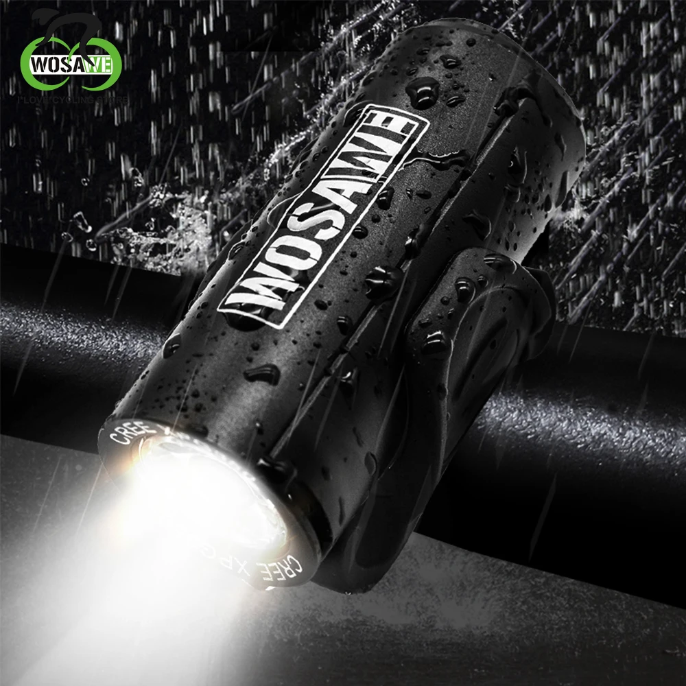 WOSAWE 2x XPE Светодиодные лампы для велосипеда фонарик с 4 режимами работы USB зарядка