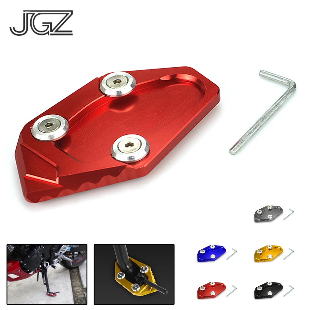 

for Yamaha YZF R3 2015 2016 2017 Motorcycle Side Stand Enlarger CNC Aluminum Kickstand Enlarge Plate Extension Pad Accessories