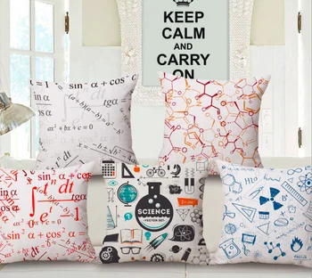 

Math Chemical Physics Formula Neck Body Pillowcase Linen Bed Pillows Cover Couch Seat Cushion Throw Pillow Home Decoration Gift