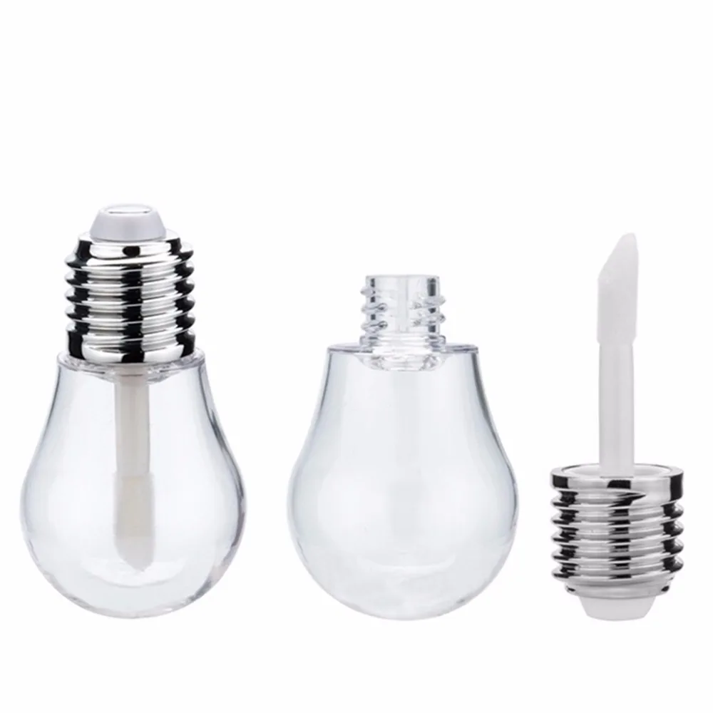 Креативный светильник в форме шарика миниатюрный блеск для губ пустая трубка бальзам для губ контейнер с крышкой резиновые вставки помада многоразовые бутылки