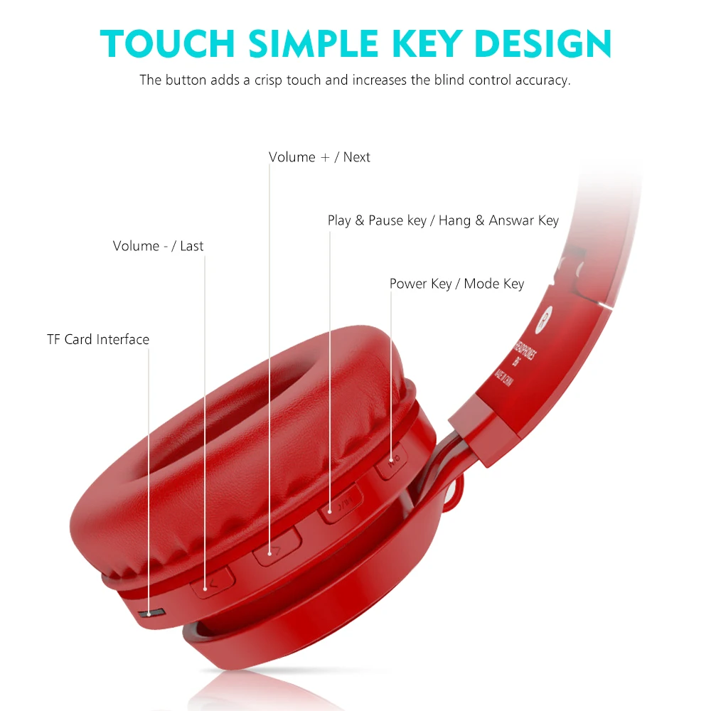 B6 беспроводные наушники Bluetooth 4,1, наушники, стерео светящаяся гарнитура, наушники с микрофоном, разноцветные мигающие огни, автоматический сон