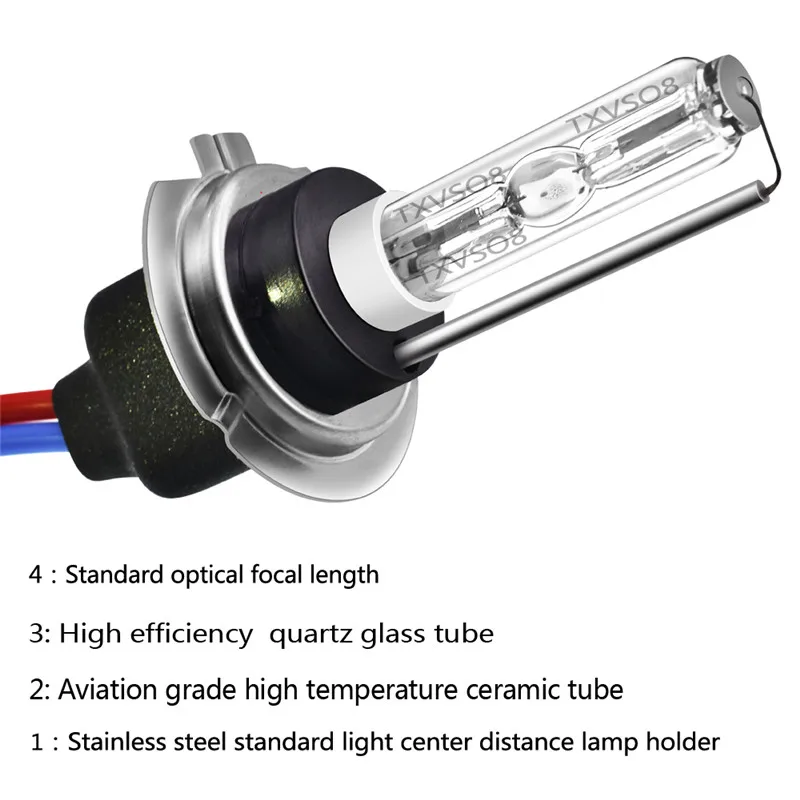 2 шт. для ксеноновых ламп, светильник H7 TXVSO8 55 Вт H7, автомобильные ксеноновые фары для ксеноновых ламп HID, Комплект 4300K 5000K 6000K 8000K
