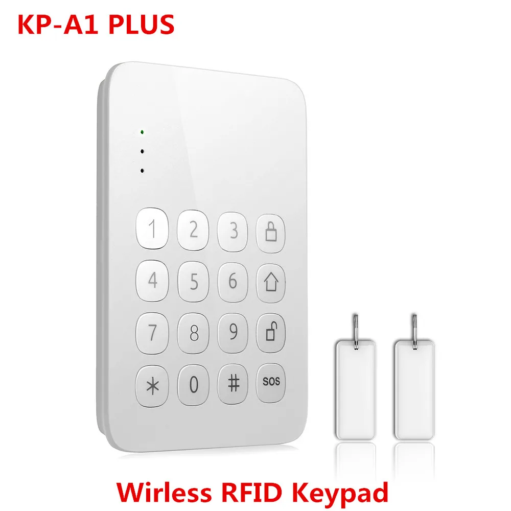 

Wireless RFID tag keypad arm/disarm wireless Keypad for N8 Wifi GSM Alarm System