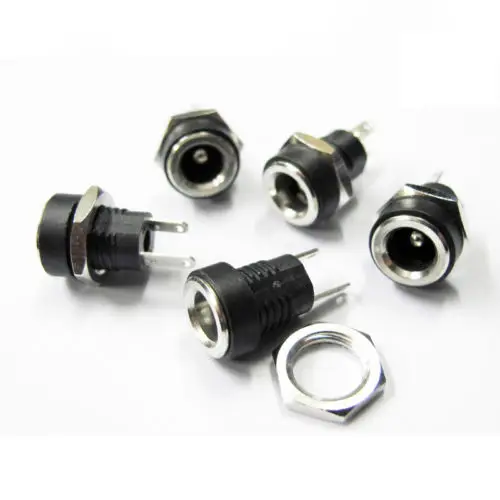 2.5mm x 5.5mm METAL PANEL CHASSIS MOUNT DC SOCKET CHARGER POWER JACK CONNECTOR