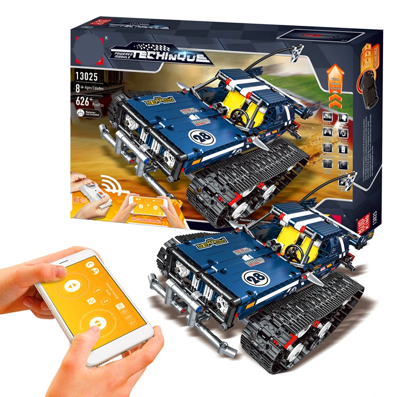 

APP version Crawler RC Car Racing Tracked Racer Remote Control Car Building Blocktoystechnic 20011 Toys Gift Bricks