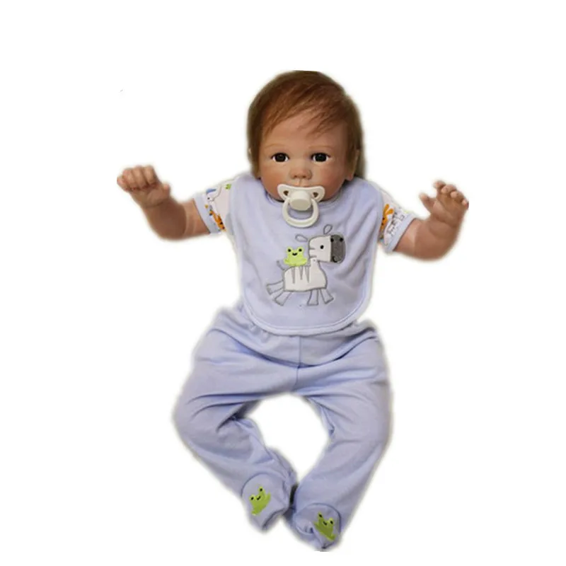 

48cm/19" Handmade Reborn Baby Boy Girl Doll Soft Vinyl Realistic Babies Newborn Toy Collection