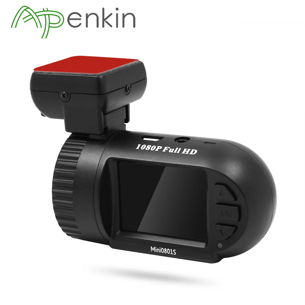 Arpenkin 0801 Upgrade Mini 0801S Car Dash Camera Super Capacitors Video Recorder Dash Cam HD 1080P G-Sensor Motion Detection DVR