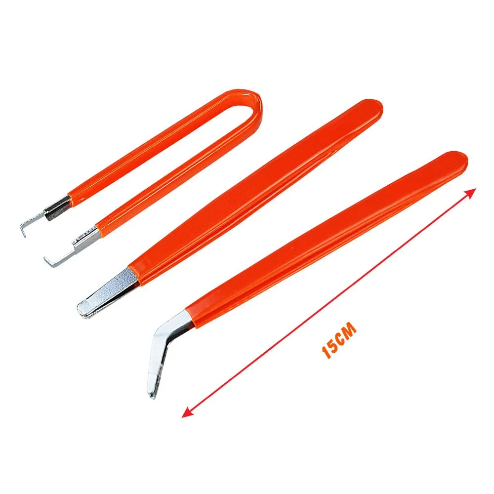 SEDY-7pcs-set-Series-repair-tool-Anti-static-Black-Color-Stainless-steel-tweezers-Set (3)