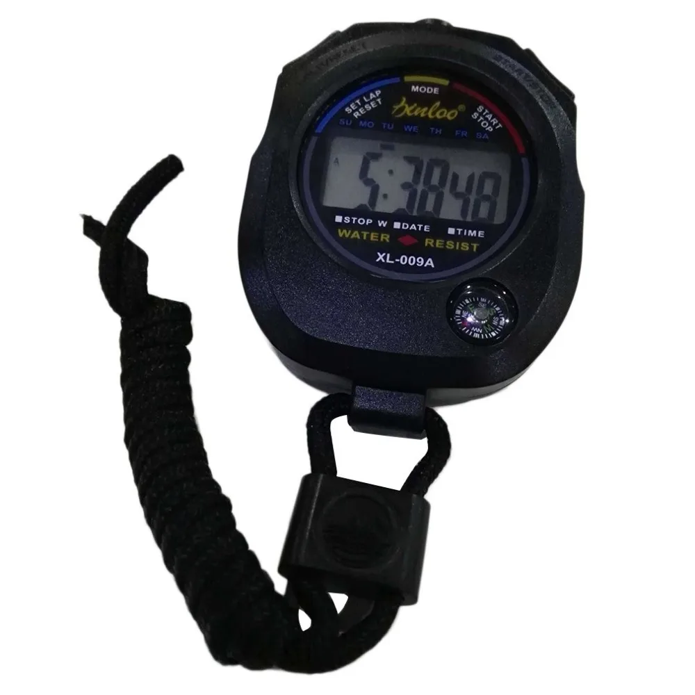 Portable ABS Time Counter Digital LCD Sports Stopwatch Professional Waterproof Sports Chronograph Durable Timer Drop shipping