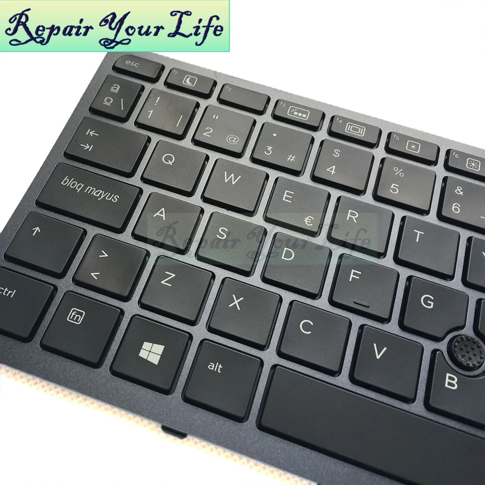 Original e Novo com Moldura para hp Layout com Backlit Zbook Teclado Espanhol 15 g3 17 sp - Imagem 2