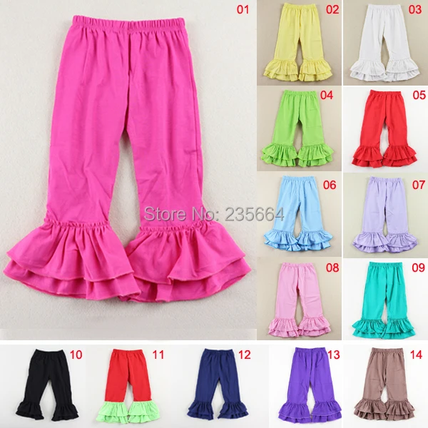

Wennikids wholesale 2016 Girls Leggings Baby Girl Ruffled Pants,capri Pants,new Spring Autumn Cotton Pants, Toddler pants