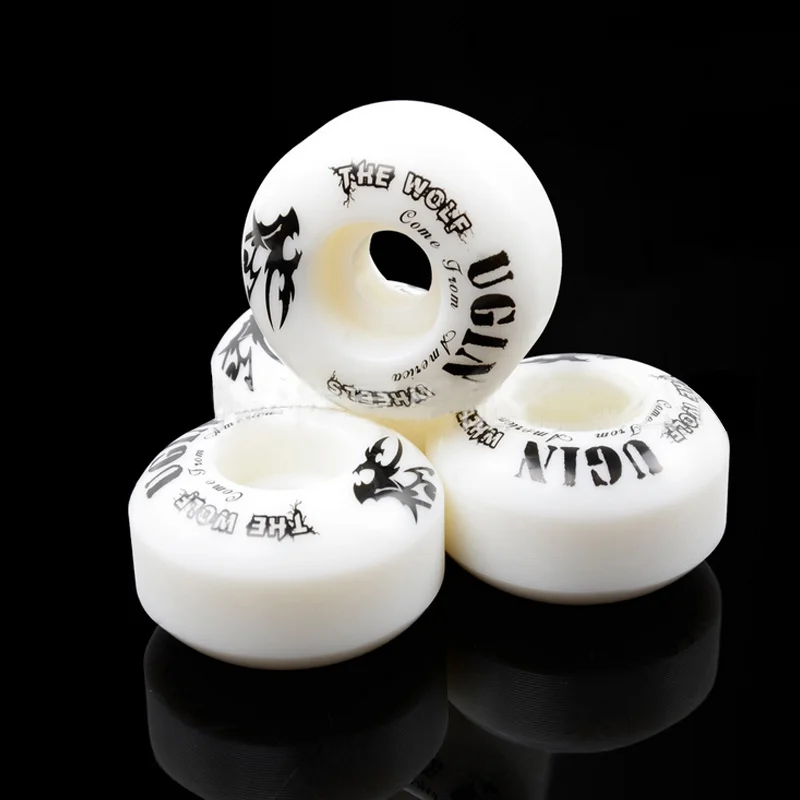 4PCS UGIN Classic The Wolf Series Pro Skateboard Wheels 52mm x 30mm Resilient 