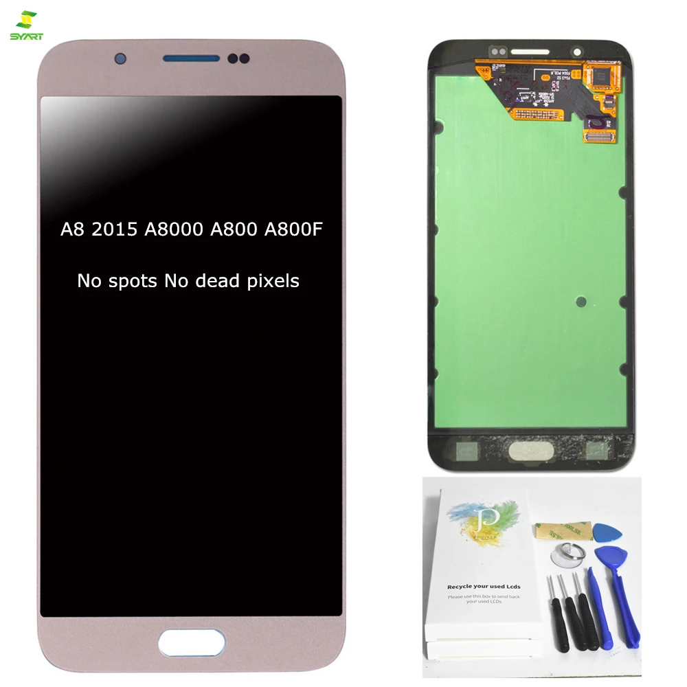 

A8 A8000 A800 2015 Original 5.7'' For Samsung A8 2015 A8000 A800 A800F Full LCD Display Touch Screen Digitizer Assembly Black