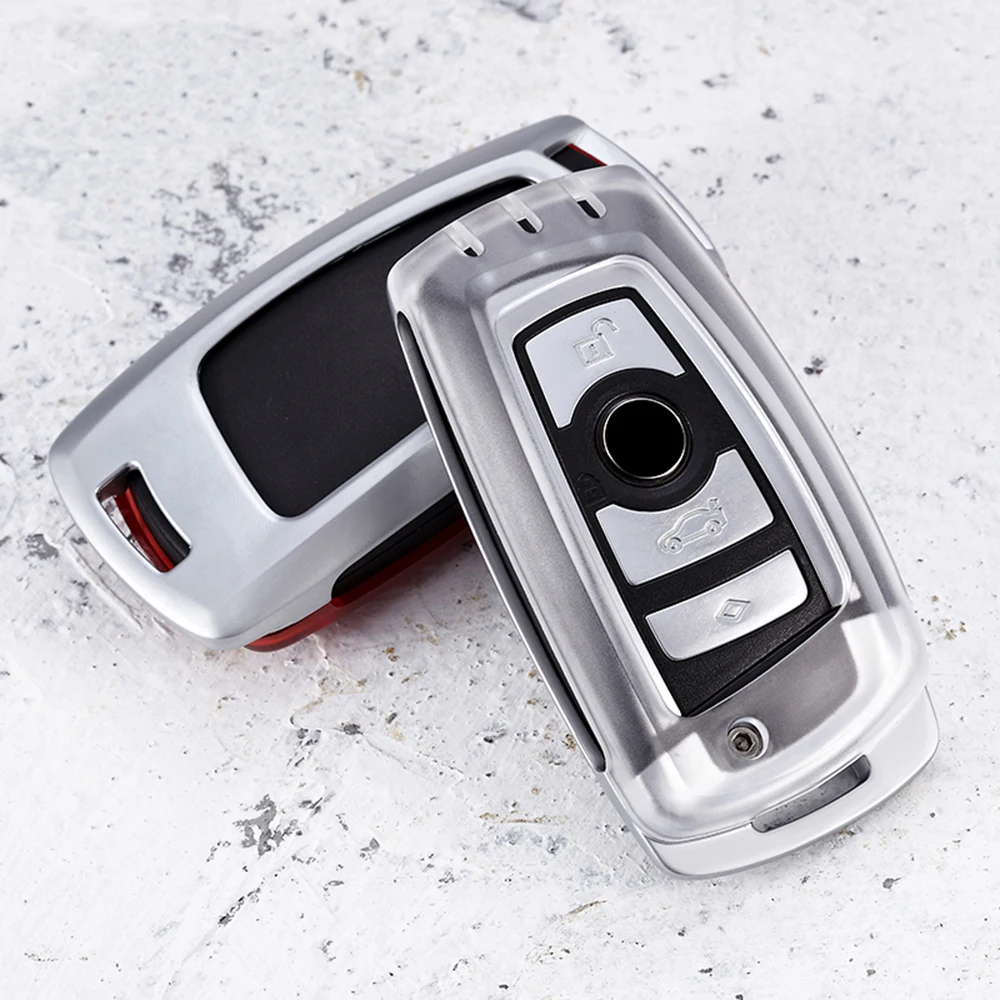 Holder Transparent Bag Key Case For BMW E46 E39 E90 E36 E60 F30 Zinc