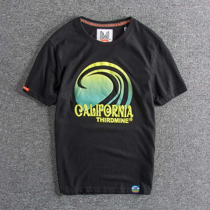 

2019 new Summer Shirt Short Sleeve Korean fashion cartoon printing boy's T-shirt with trendy plus size tops T on sale