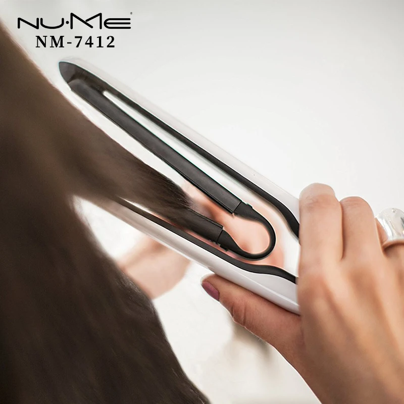 NuMe Flat Iron воздуха пластины керамические выпрямитель для волос профессиональные щипцы для выпрямления волос железа бигуди ролика Стайлинг