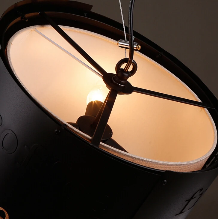 EuSolis Loft hierro colgante luces Lamparas Colgantes Vintage luz Iluminacion Interior iluminación Industrial lámpara colgante país