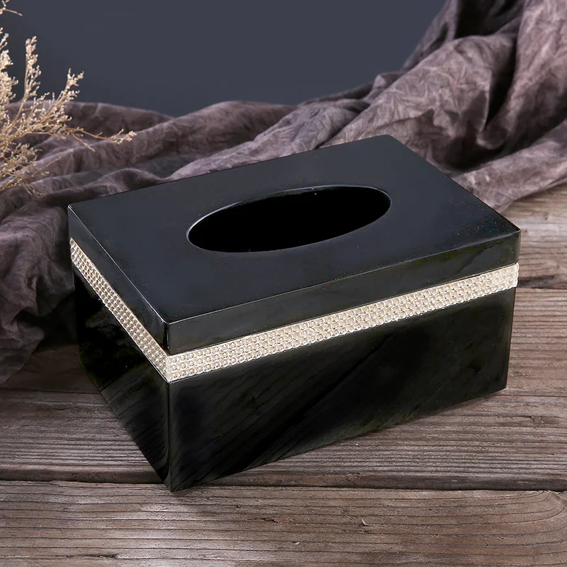 Новая европейская коробка для салфеток из смолы, креативная модная домашняя декоративная коробка для хранения салфеток, свадебный подарок