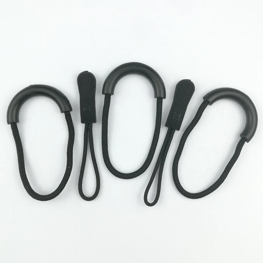 6pcs zipper Rope Multicolor Plastic Zipper Pulls Cord Rope Ends Lock
