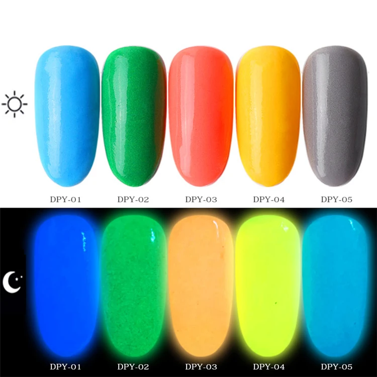 1 коробка Неон фосфор погружающийся порошок светящийся Дизайн ногтей украшения флуоресцентный блеск светящийся пигмент Пыль УФ гель лак дизайн