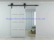Dimon customized sliding door hardware with damper kits wood door hardware DM-SDU 7210 with soft close (without sliding track)
