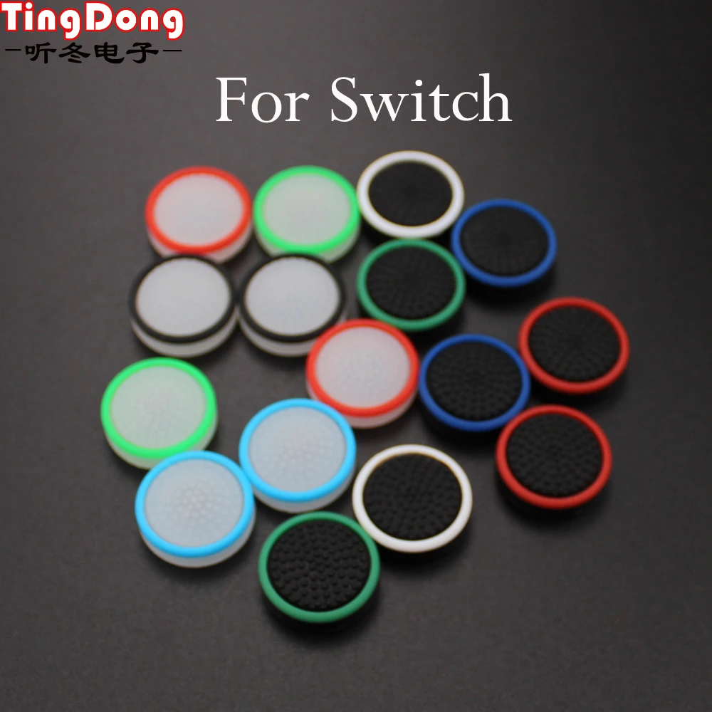 TingDong 4 шт. силиконовые палочки для ручек Nintendo Switch PRO контроллер Джойстик Крышки NS
