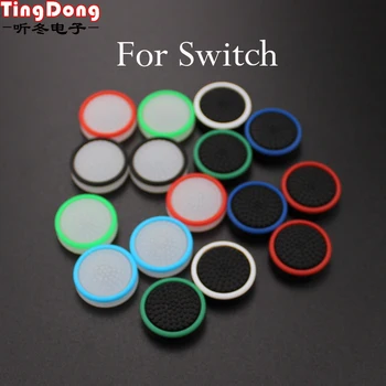 

TingDong 4 pcs Silicone Analog Thumb Stick Grips for Nintend Switch PRO Controller Thumbstick Caps for NS PRO Joystick Cover