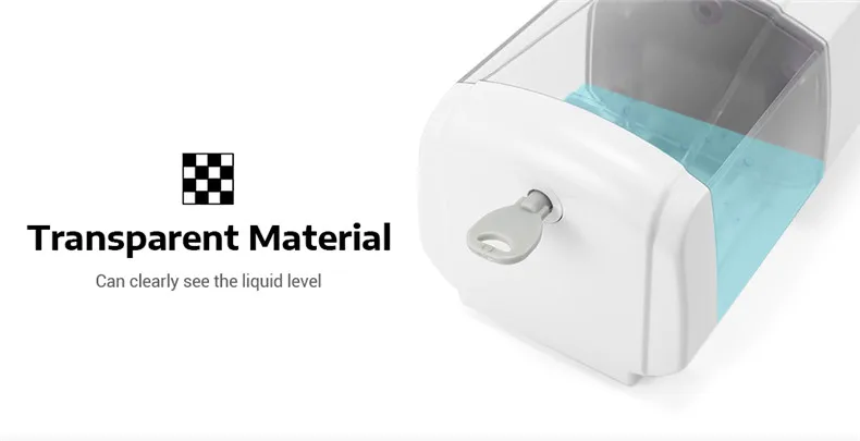 500ML Soap Dispenser ABS Wall Mount Shower Pump Liquid Shampoo Soap Dispenser Bathroom Supplies New Fashion High Quality  (8)