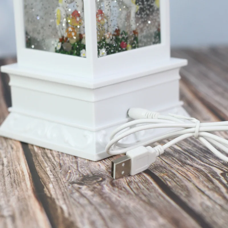 2019 ins Снежинка ночник USB кристалл снег легкий ветер единорог Фея девочка
